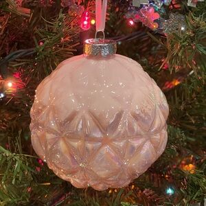 Dillard’s Trimsetter Pink Glass Ornaments Set of 6